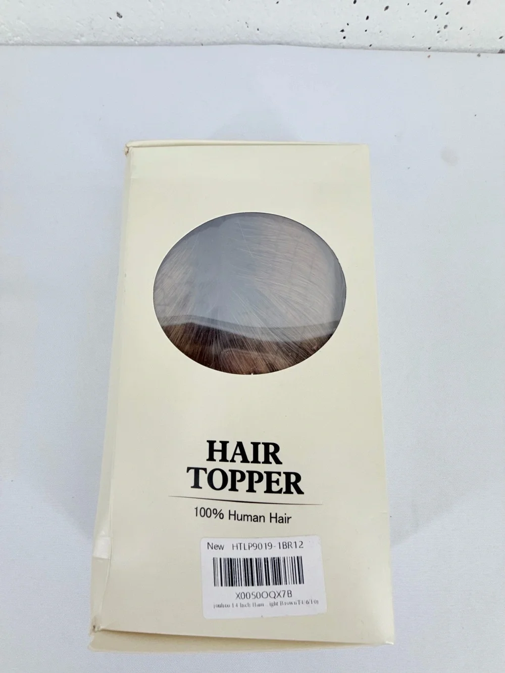 Real Human Hair Topper Model HTLP9019-1BR12 Light Brown T4/6/10 NEW